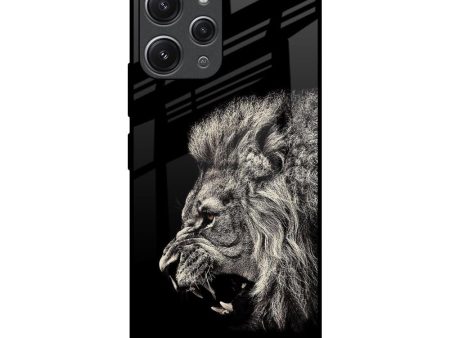 Brave Lion Glass Case for Redmi 12 For Sale