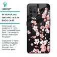 Black Cherry Blossom Glass Case for Oppo F19 Pro Cheap