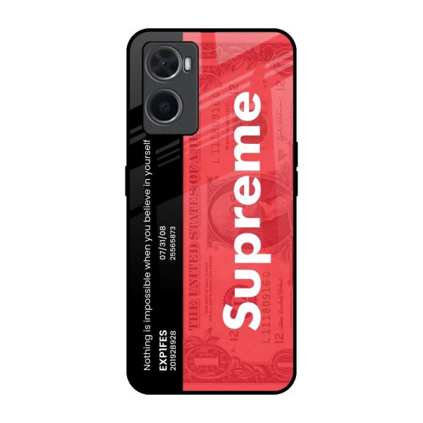 Supreme Ticket Glass Case for Oppo A96 Discount