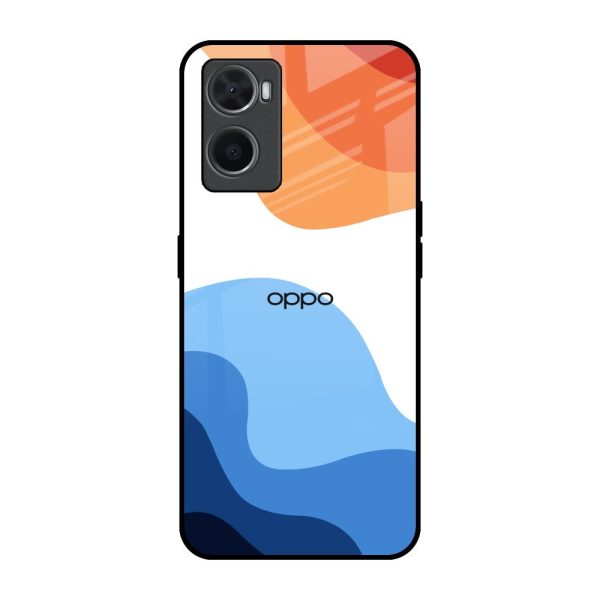 Wavy Color Pattern Glass Case for Oppo A36 For Discount