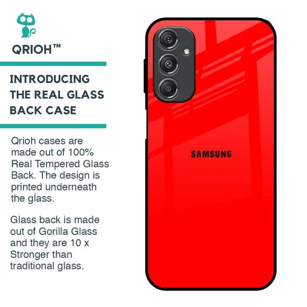 Blood Red Glass Case for Samsung Galaxy M34 5G Online Sale