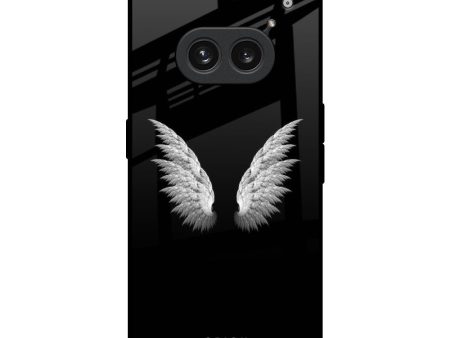 White Angel Wings Glass Case for Nothing Phone 2a Plus Hot on Sale