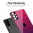 Wavy Pink Pattern Glass Case for Motorola Edge 50 Fusion 5G Hot on Sale