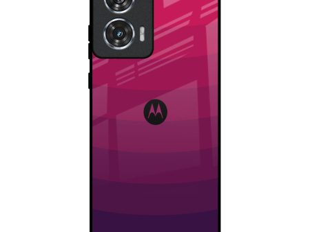 Wavy Pink Pattern Glass Case for Motorola Edge 50 Fusion 5G Hot on Sale