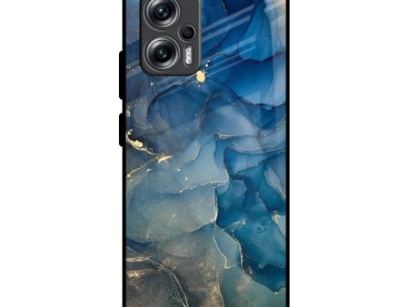 Blue Cool Marble Glass Case for Redmi K50i 5G Online now