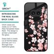 Black Cherry Blossom Glass Case for Nothing Phone 2a 5G Cheap