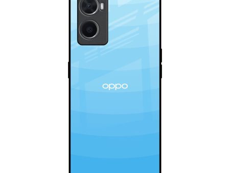 Wavy Blue Pattern Glass Case for Oppo A36 For Cheap