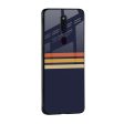 Tricolor Stripes Glass Case For Oppo A96 on Sale