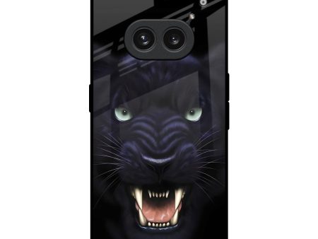 Angry Black Leopard Glass Case for Nothing Phone 2a Plus For Discount