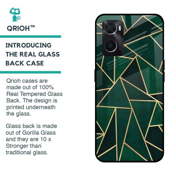 Abstract Green Glass Case For Oppo A36 Hot on Sale