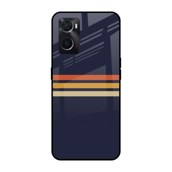 Tricolor Stripes Glass Case For Oppo A36 Online