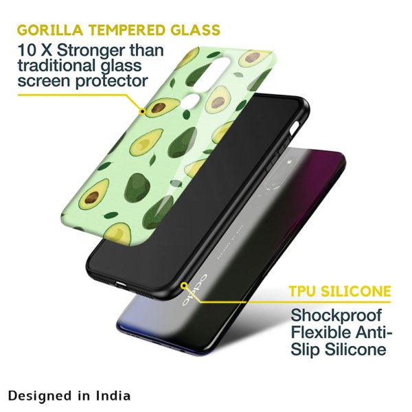 Avocado Green Glass Case For Oppo A96 Cheap