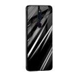 Black & Grey Gradient Glass Case For Oppo A36 Supply