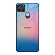 Blue & Pink Ombre Glass case for Realme C21Y For Sale