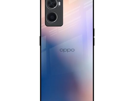 Blue Mauve Gradient Glass Case for Oppo A96 Supply