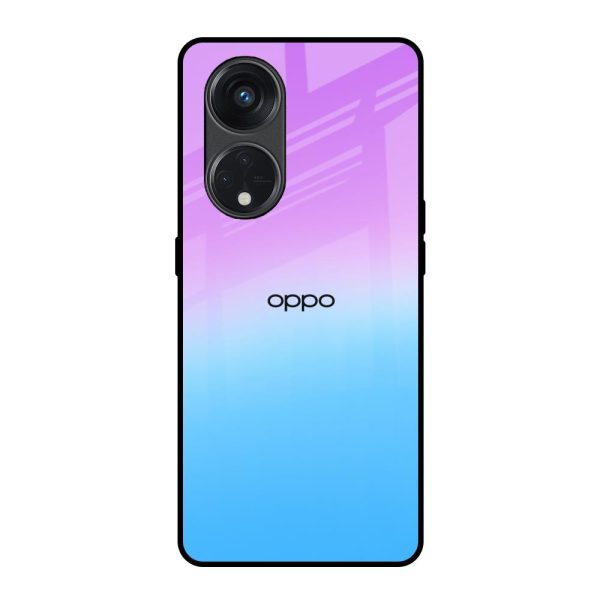 Unicorn Pattern Glass Case for Oppo Reno8T 5G For Sale