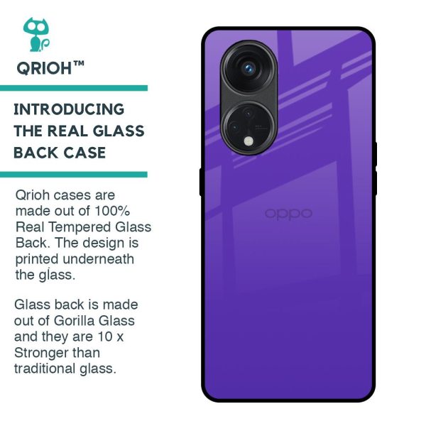 Amethyst Purple Glass Case for Oppo Reno8T 5G Online now