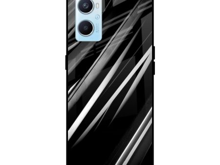 Black & Grey Gradient Glass Case For Oppo A96 Online