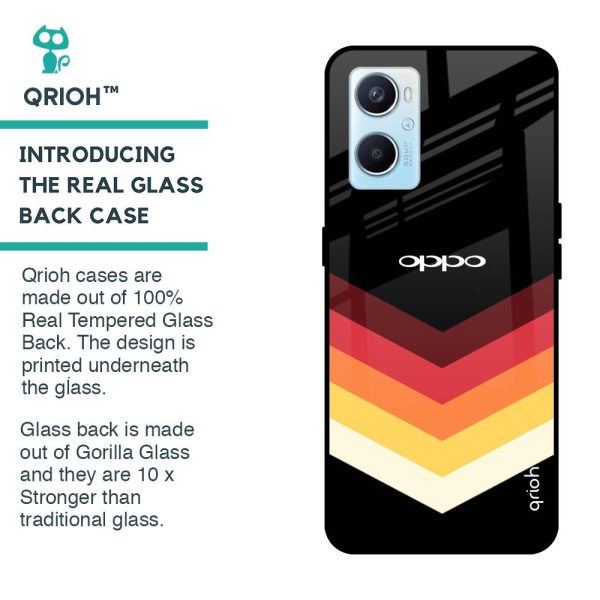 Abstract Arrow Pattern Glass Case For Oppo A96 For Discount