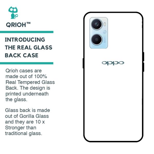 Arctic White Glass Case for Oppo A96 Supply