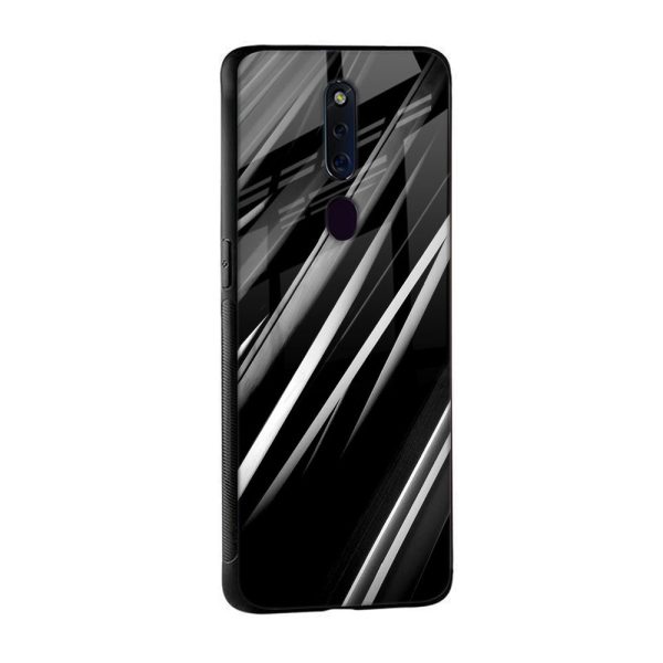 Black & Grey Gradient Glass Case For Oppo A96 Online