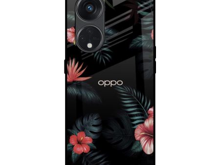 Tropical Art Flower Glass Case for Oppo Reno8T 5G Online Hot Sale