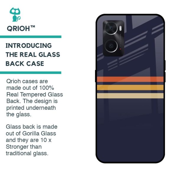 Tricolor Stripes Glass Case For Oppo A36 Online