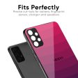 Wavy Pink Pattern Glass Case for Oppo A96 Online now