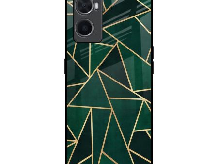 Abstract Green Glass Case For Oppo A76 Supply