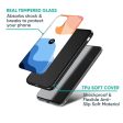 Wavy Color Pattern Glass Case for Motorola Edge 50 Fusion 5G For Cheap