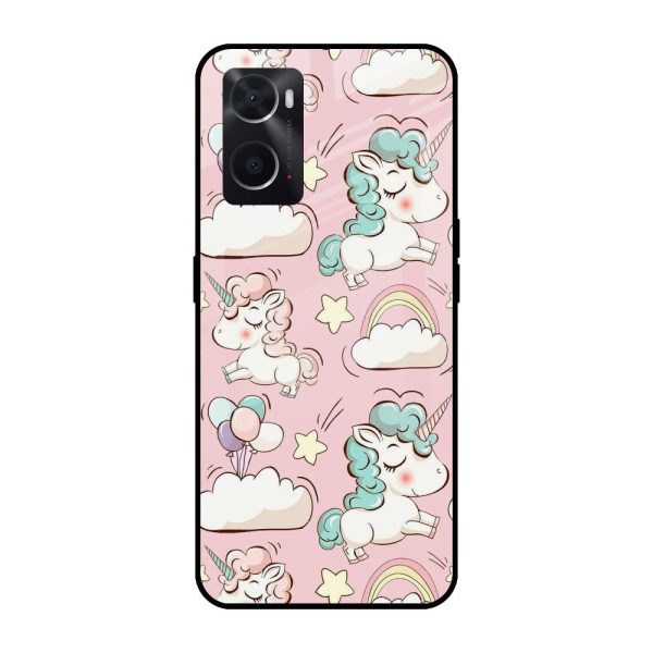 Balloon Unicorn Glass case for Oppo A36 on Sale