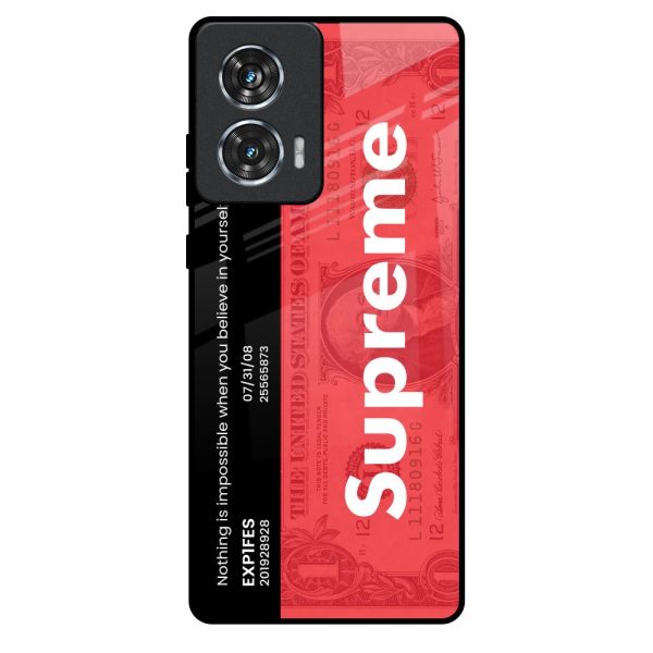 Supreme Ticket Glass Case for Motorola Edge 50 Fusion 5G Online Hot Sale