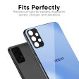 Vibrant Blue Texture Glass Case for Oppo A96 Discount