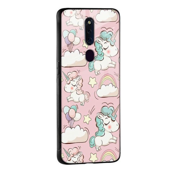 Balloon Unicorn Glass case for Oppo A96 Sale