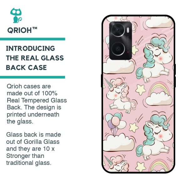 Balloon Unicorn Glass case for Oppo A36 on Sale