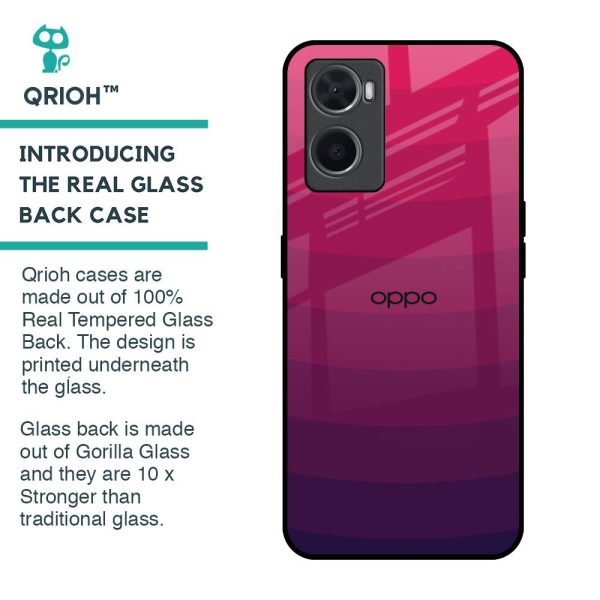 Wavy Pink Pattern Glass Case for Oppo A36 Online Sale