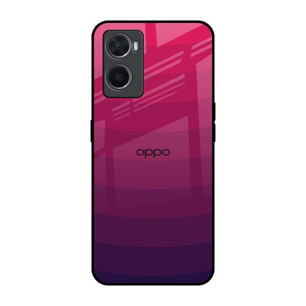 Wavy Pink Pattern Glass Case for Oppo A36 Online Sale