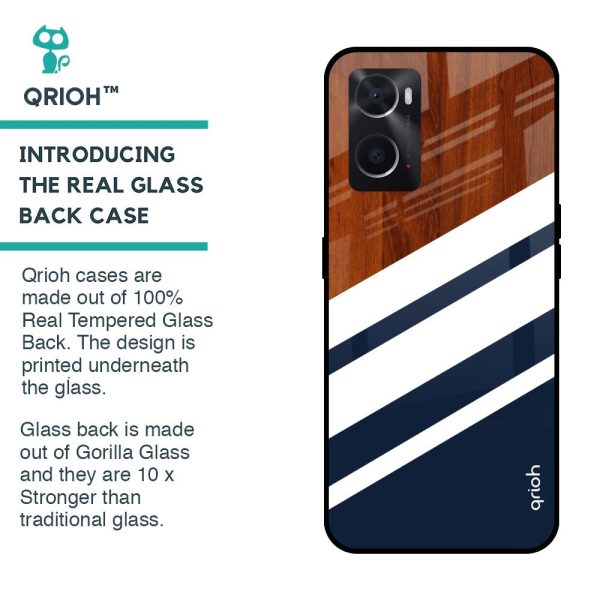 Bold Stripes Glass case for Oppo A36 Online