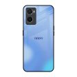 Vibrant Blue Texture Glass Case for Oppo A96 Discount