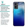 Blue Rhombus Pattern Glass Case for Oppo A96 Online Sale