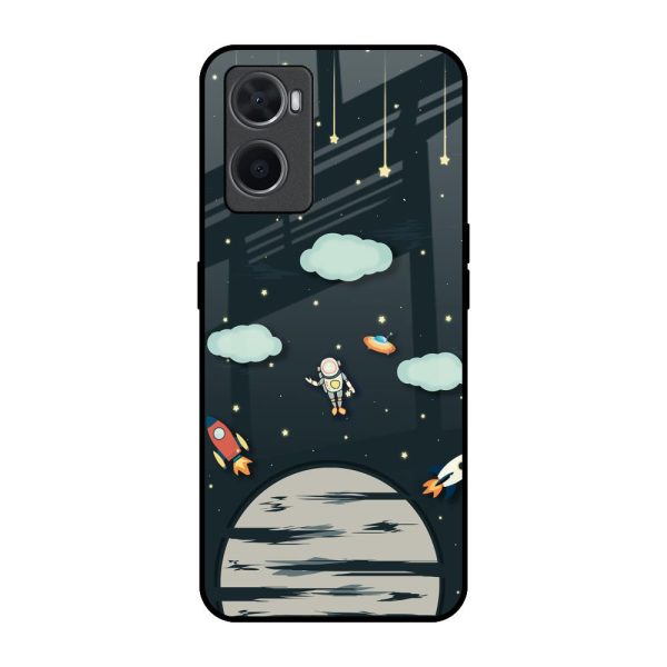 Astronaut Dream Glass Case For Oppo A76 Hot on Sale