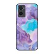 Alcohol ink Marble Glass Case for Oppo A96 Online Sale