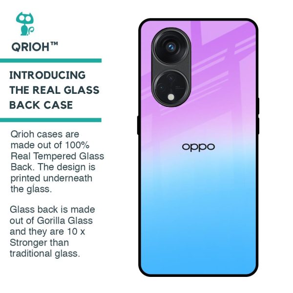 Unicorn Pattern Glass Case for Oppo Reno8T 5G For Sale