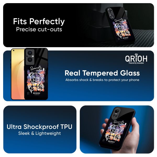 Summer Vibe Glass Case for Oppo A96 on Sale